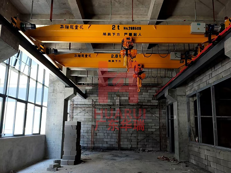Guangdong Wange Toy Co., Ltd. Electric Single Girder Cranes (Model LD2.8T & LD2T) have passed acceptance inspection.