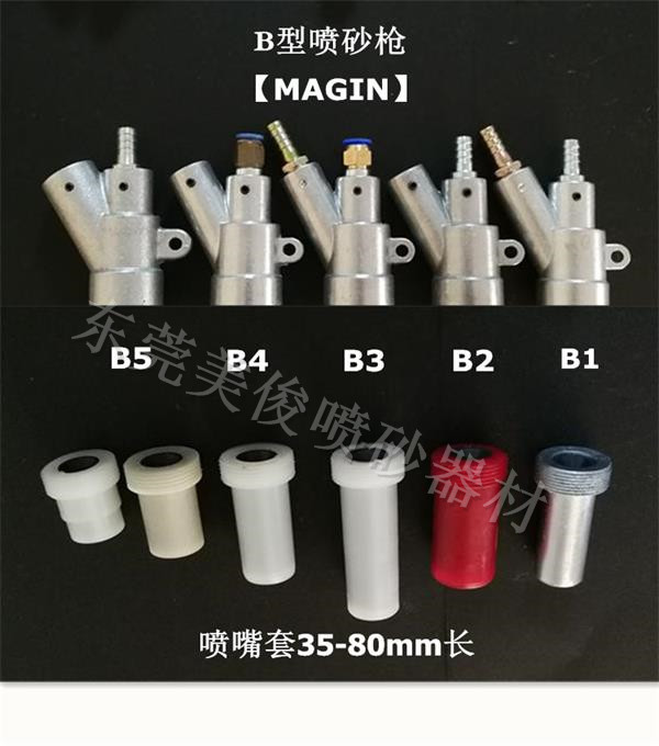 B-type sandblasting gun, negative pressure sandblasting gun, aluminum alloy sandblasting gun, Automatic sandblasting gun, manual sandblasting gun, sandblasting gun head