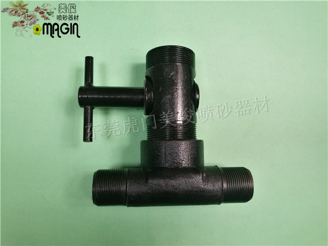 Manual sand adjustment valve, sand outlet tee