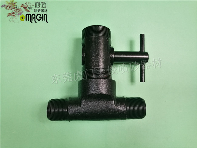 Manual sand adjustment valve, sand outlet tee