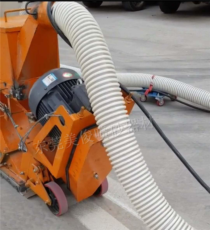 Flat blasting machine