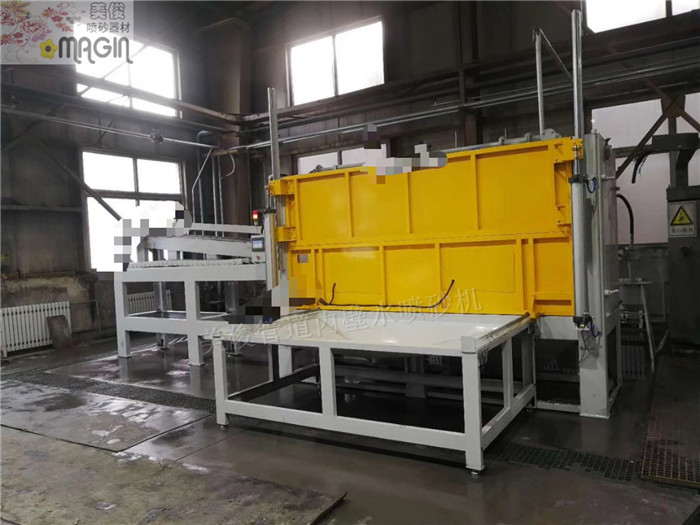 pipe blasting machine, inner wall blasting machine, pipe water blasting machine, pipe automatic sandblasting machine, water sandblasting machine, automatic water sandblasting machine