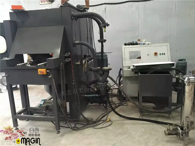 water sandblasting machine, automatic sandblasting machine, environmental protection sandblasting machine, wet sandblasting machine, liquid sandblasting machine, stainless steel water sandblasting machine, turntable water sandblasting machine