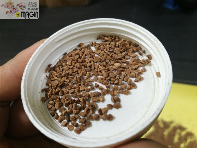 Walnut sand blasting abrasive brown corundum resin sand blasting abrasive