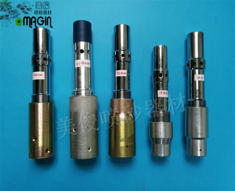 sandblasting gun-double-inlet blasting gun-large-caliber blasting gun