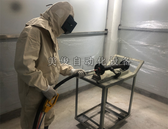 Blast gun for inner wall of pipe, blasting head for inner wall