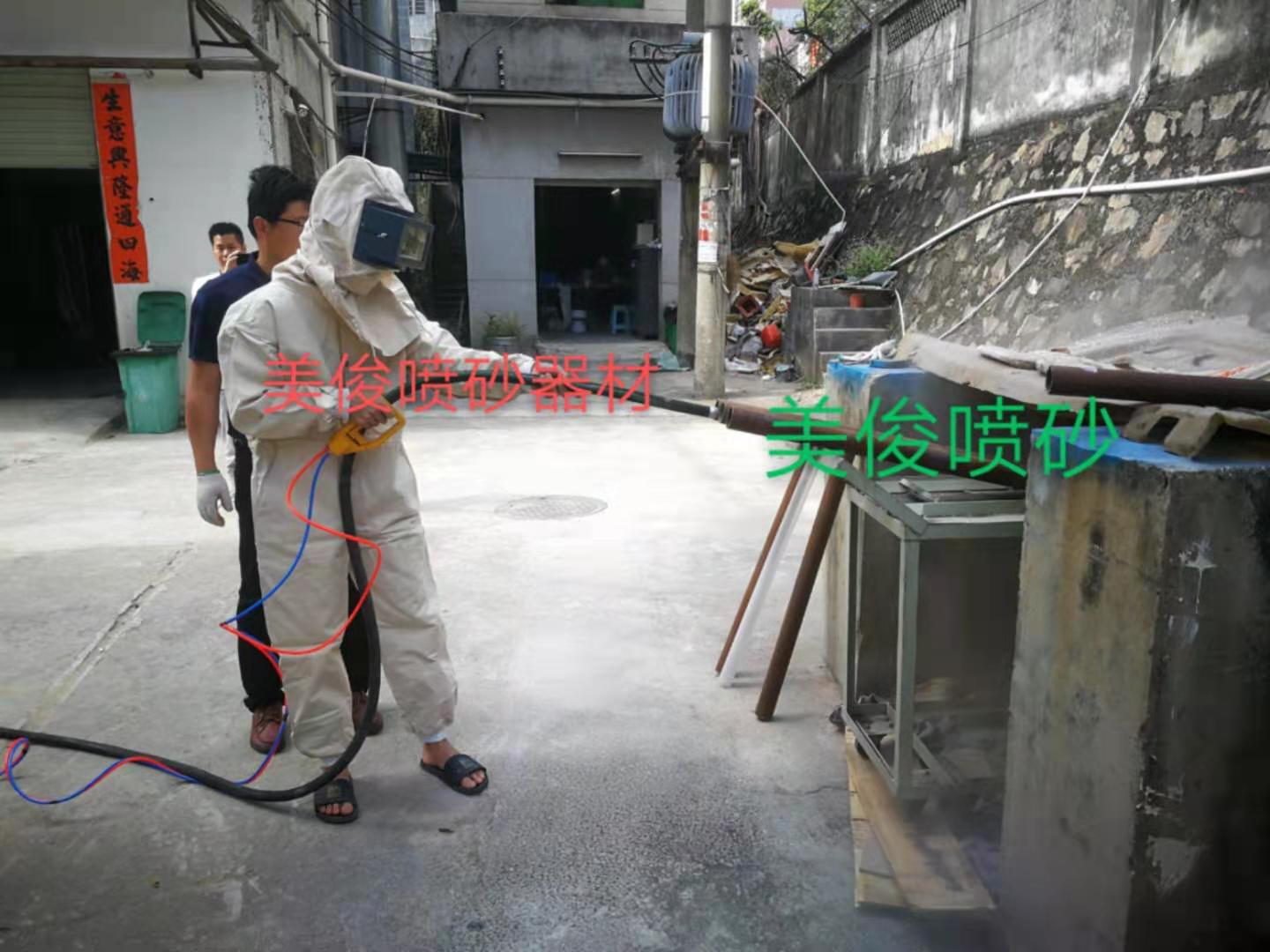 Pipe rust removal equipment, automatic sandblasting machine