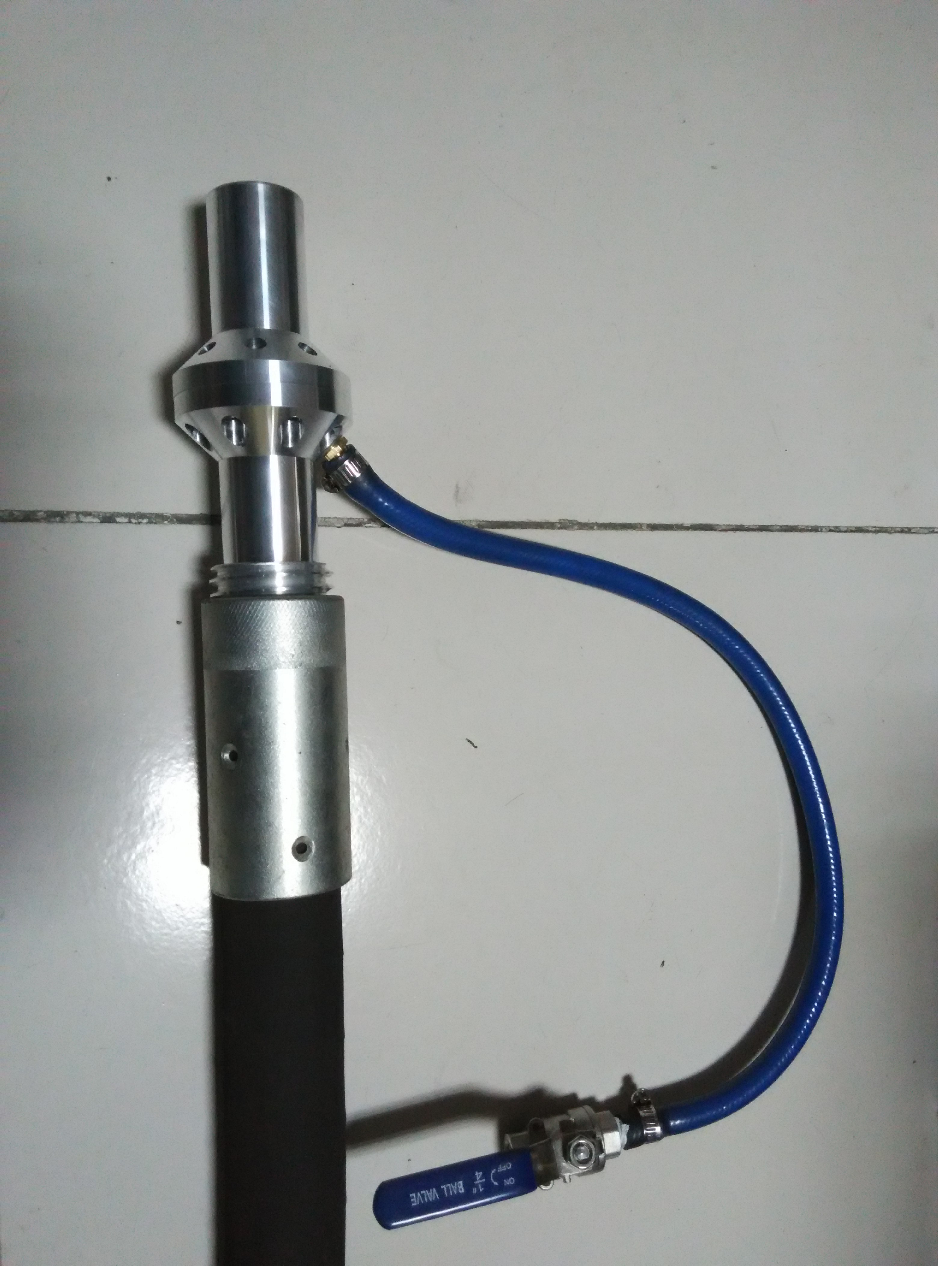 High pressure water sandblasting gun, water mist sandblasting gun, double inlet feng shui sandblasting gun