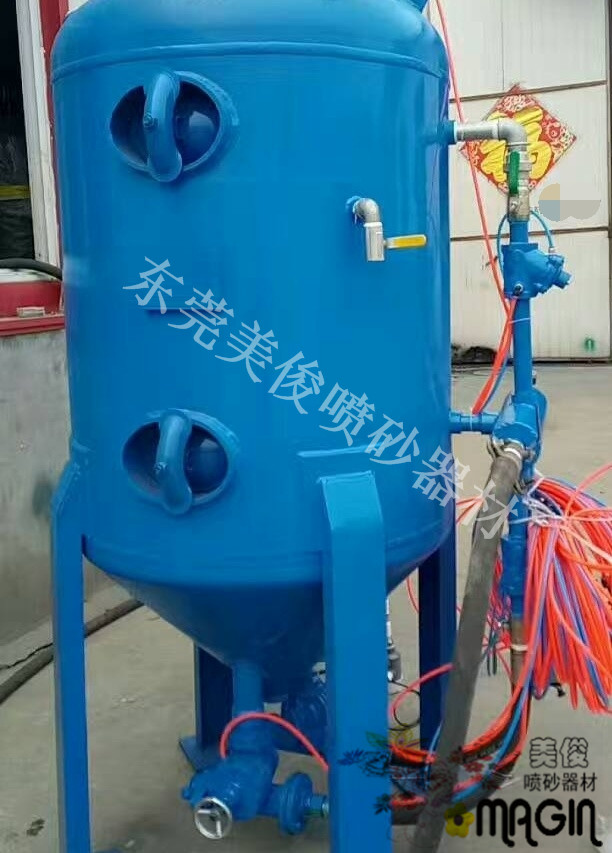 Double gun sand blasting machine, double cylinder sand blasting machine, high pressure sand blasting machine, 1000P sand blasting machine]