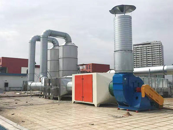 Factory exhaust gas treatment system