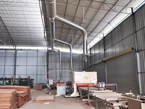 Building formwork factory dust removal system