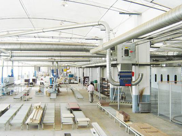 Furniture factory dust removal system