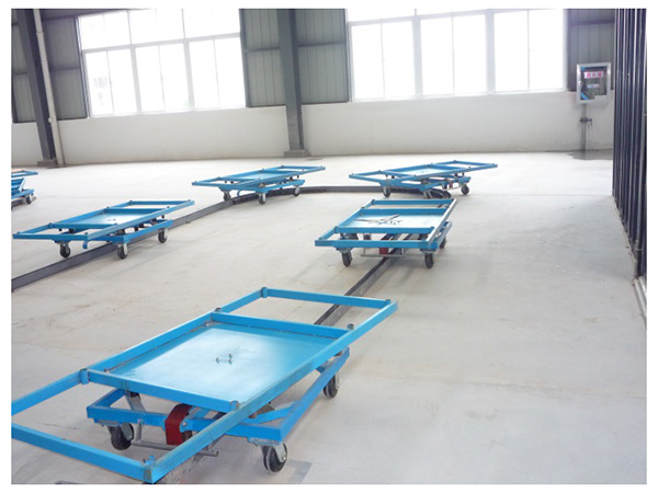 Trailer-type chassis line