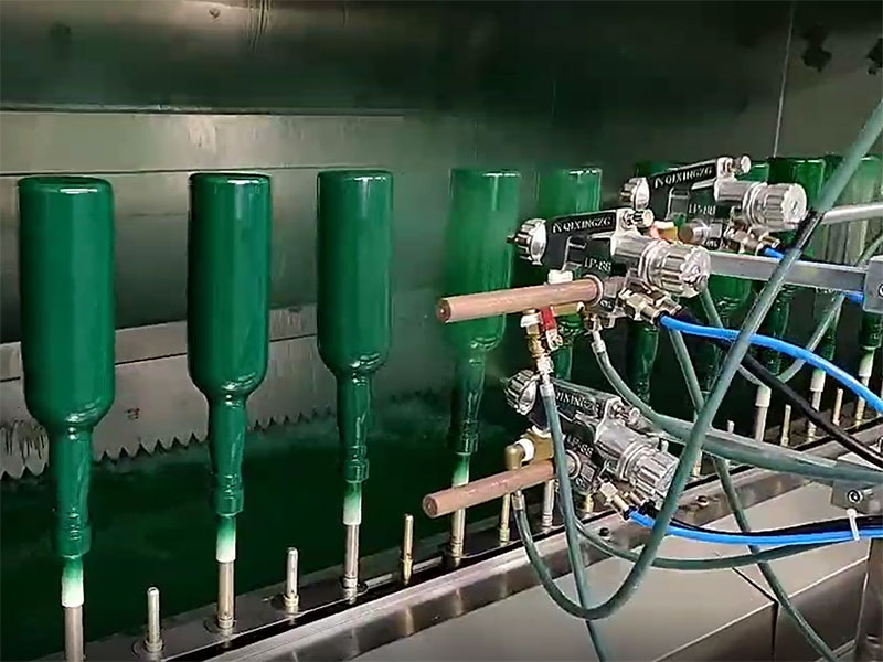 Wine Bottle Tracking Spraying