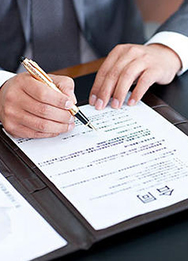 sign contract