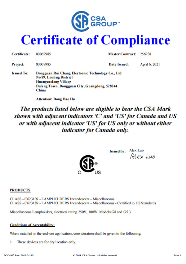 Certificate of Compliance