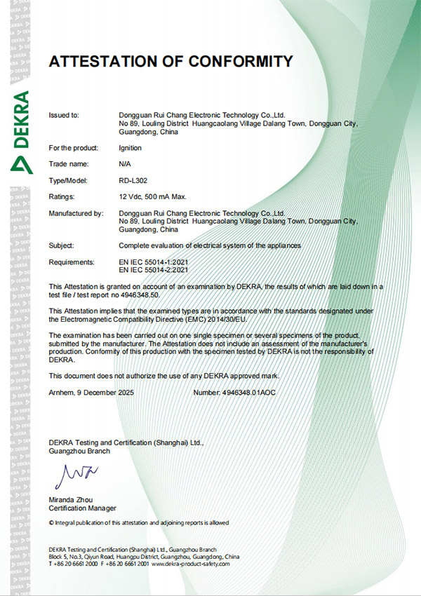 RD-L302 (Certificado EMC)