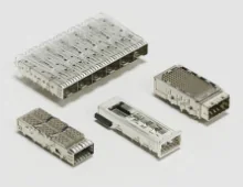 Plug in IO connector and cage