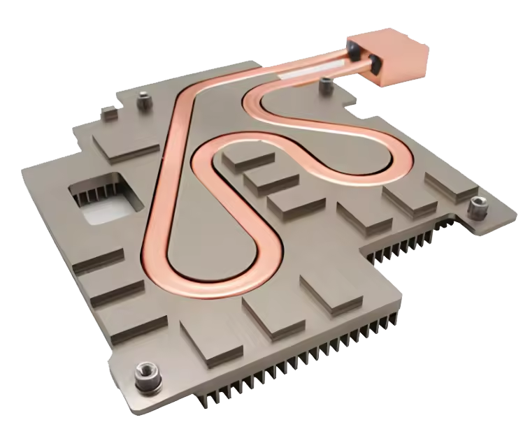 Oem Folded Skiving Welding Machine Fin Thermal Copper Pipe Heatpipe Aluminum Heatsink Heat Sink