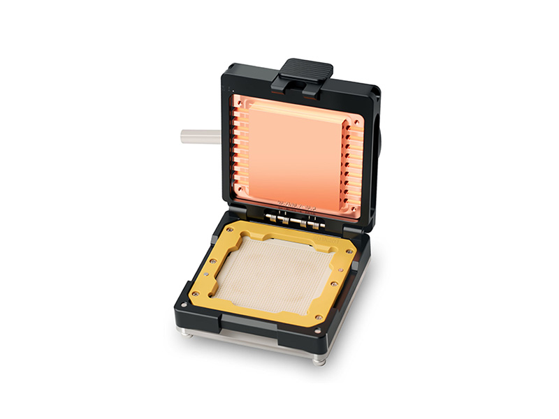 What precautions should be taken when selecting a burn-in test socket?