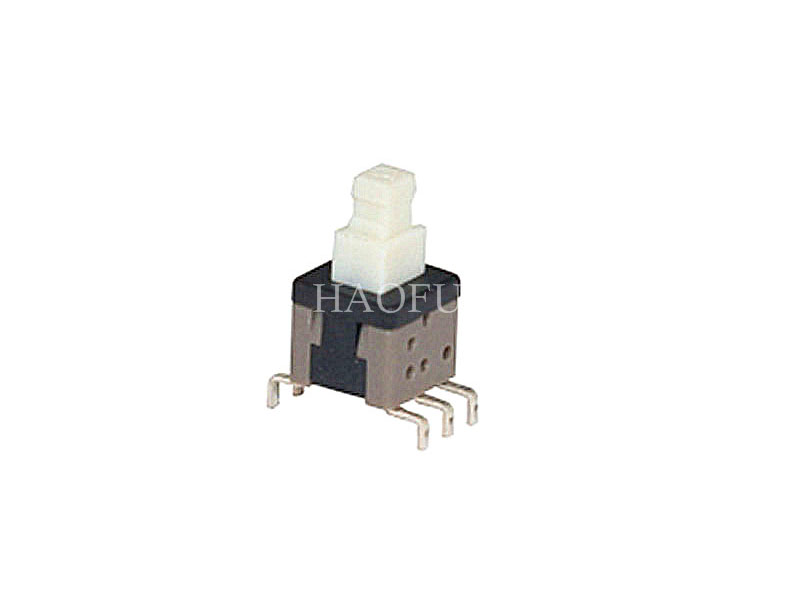 Could you please explain the working principle of a waterproof button switch?