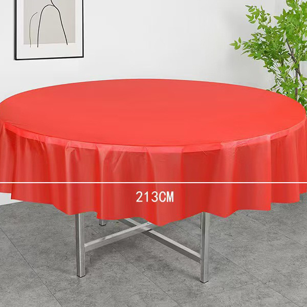 Round-Solid-Color-Tablecloth