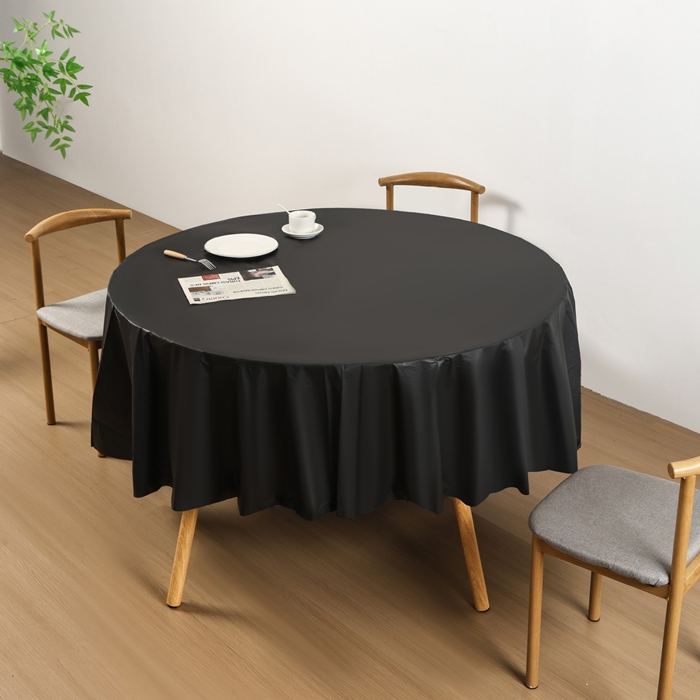 Disposable Round Solid Color Tablecloth