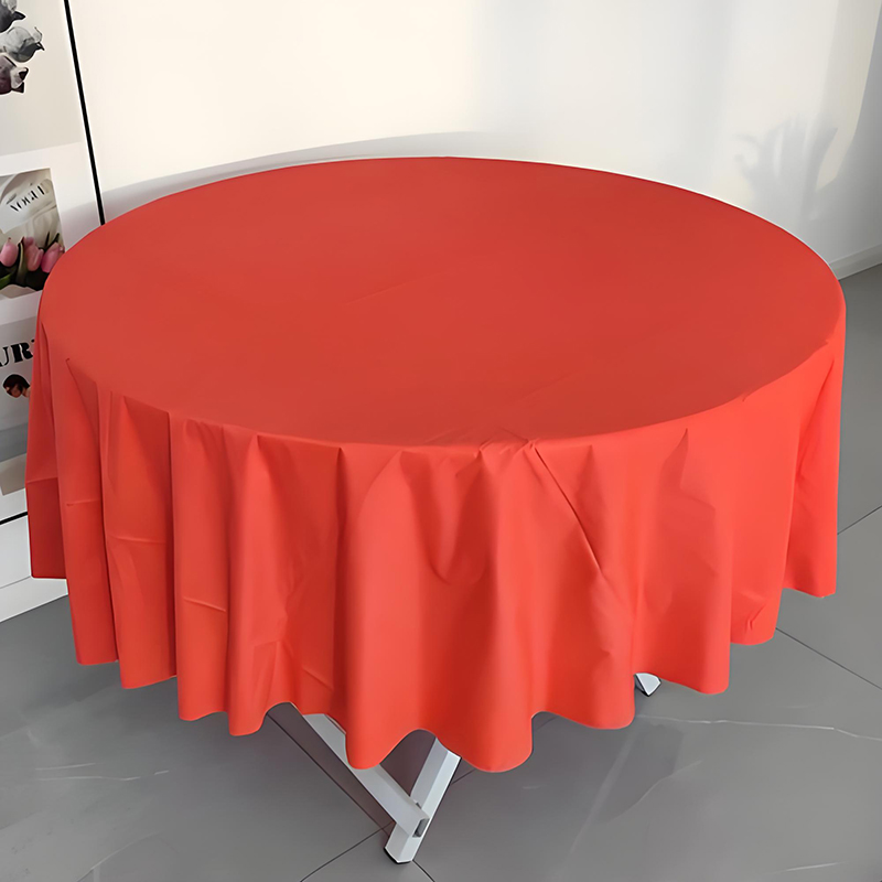 Round-Solid-Color-Tablecloth
