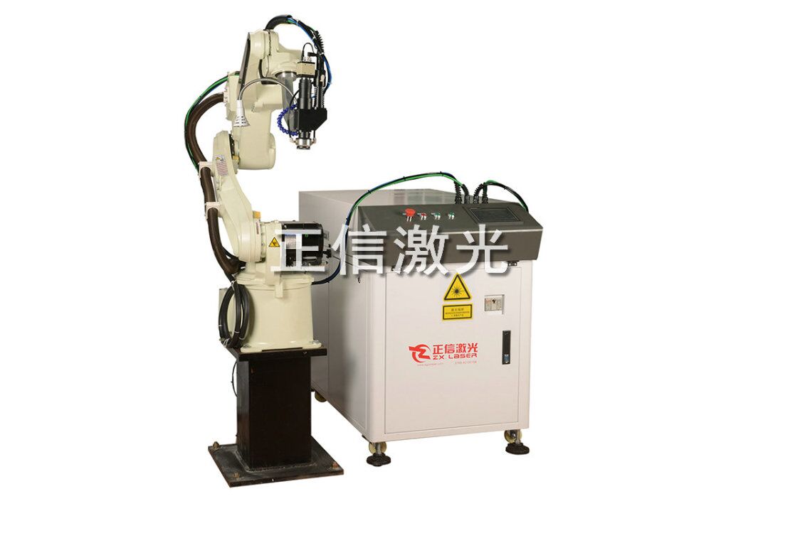 Robot workstation for capacitor box welding