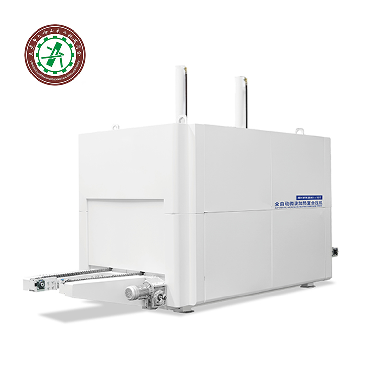 Fully automatic microwave press (narrow edge feeding)
