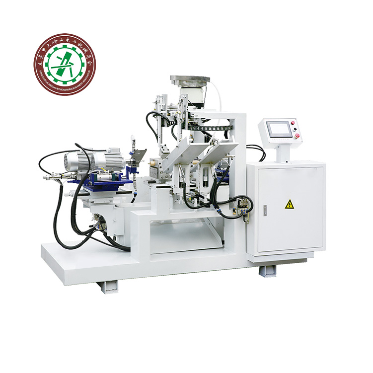 Clothing rack double end drilling and tapping machine