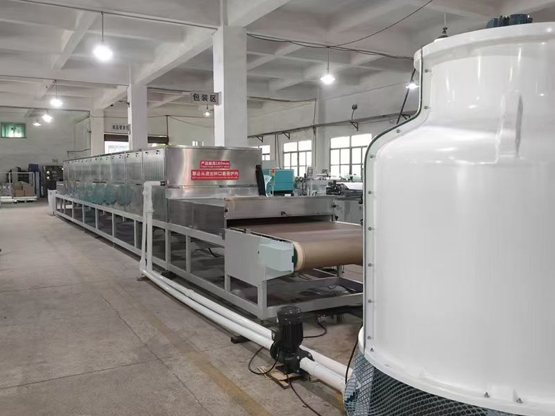 Microwave drying line