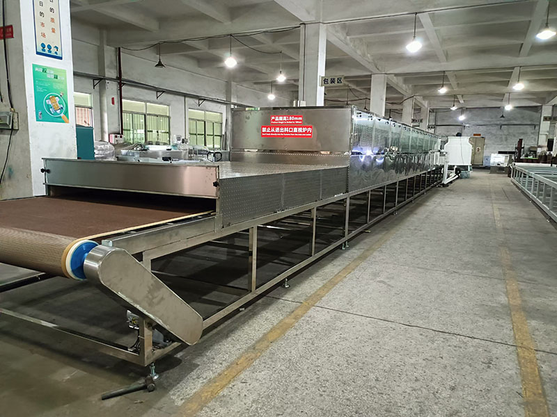 Microwave drying line