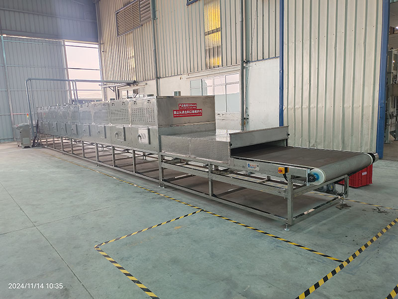Microwave drying line