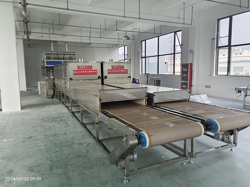 Microwave drying line