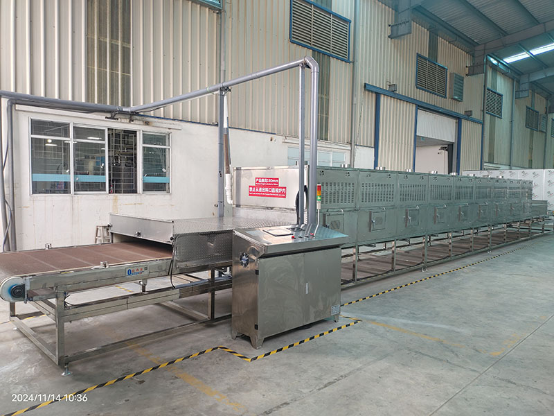 Microwave drying line