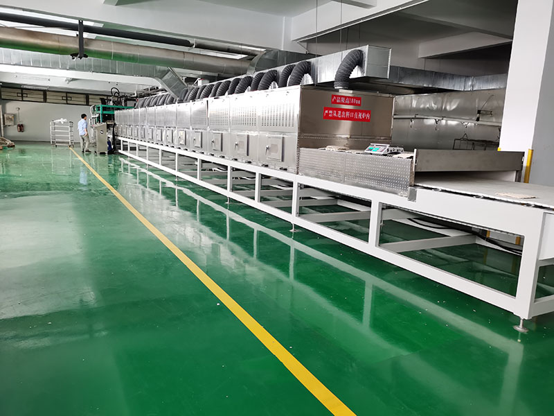 Microwave drying line