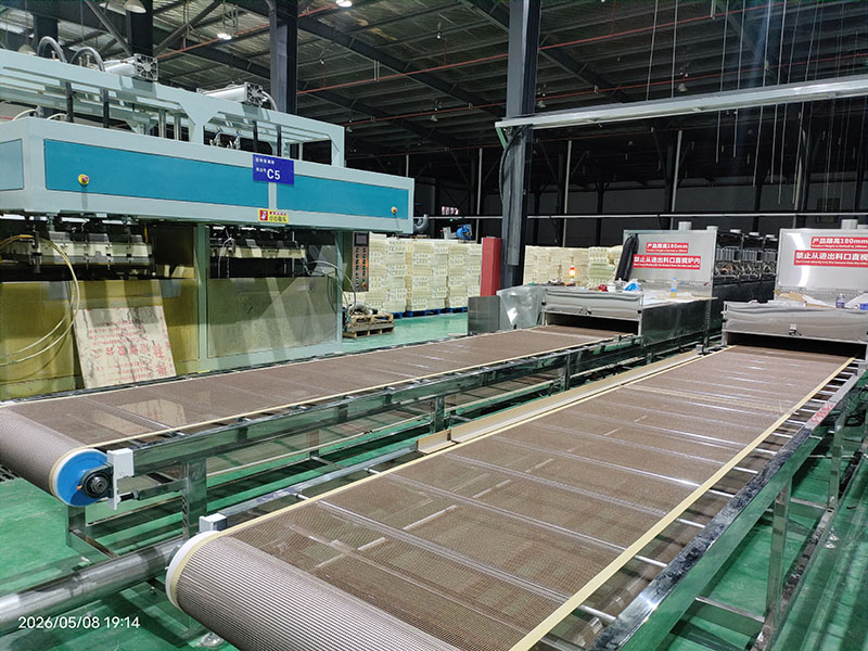 Microwave drying line