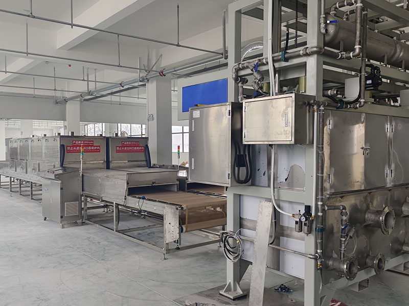 Microwave drying line