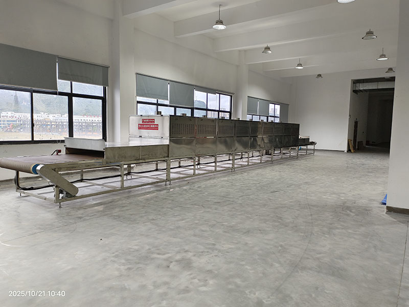Microwave drying line