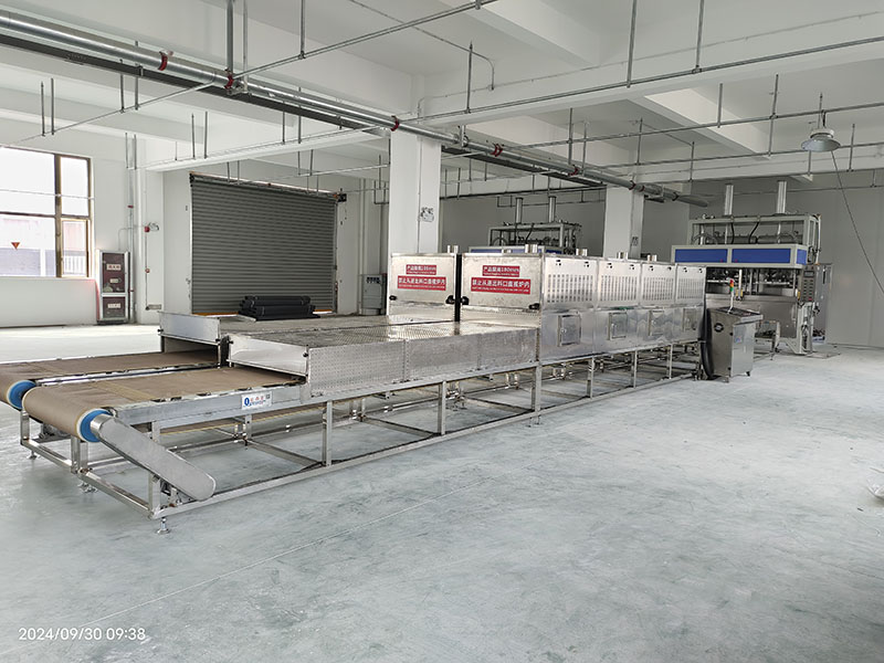 Microwave drying line