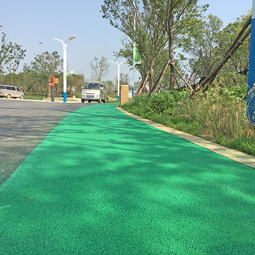 How to solve the problem of color fading on colored anti-slip pavement
