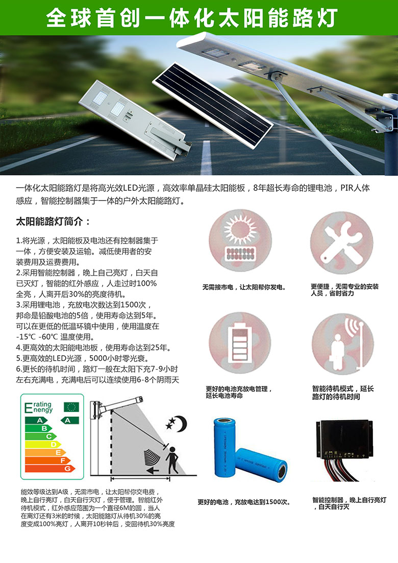 25W All-in-One Solar Street Light