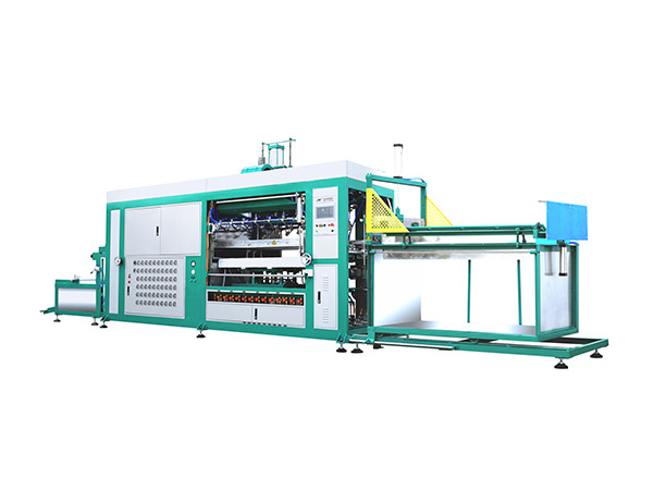 What is the principle behind a vacuum thermoforming machine?